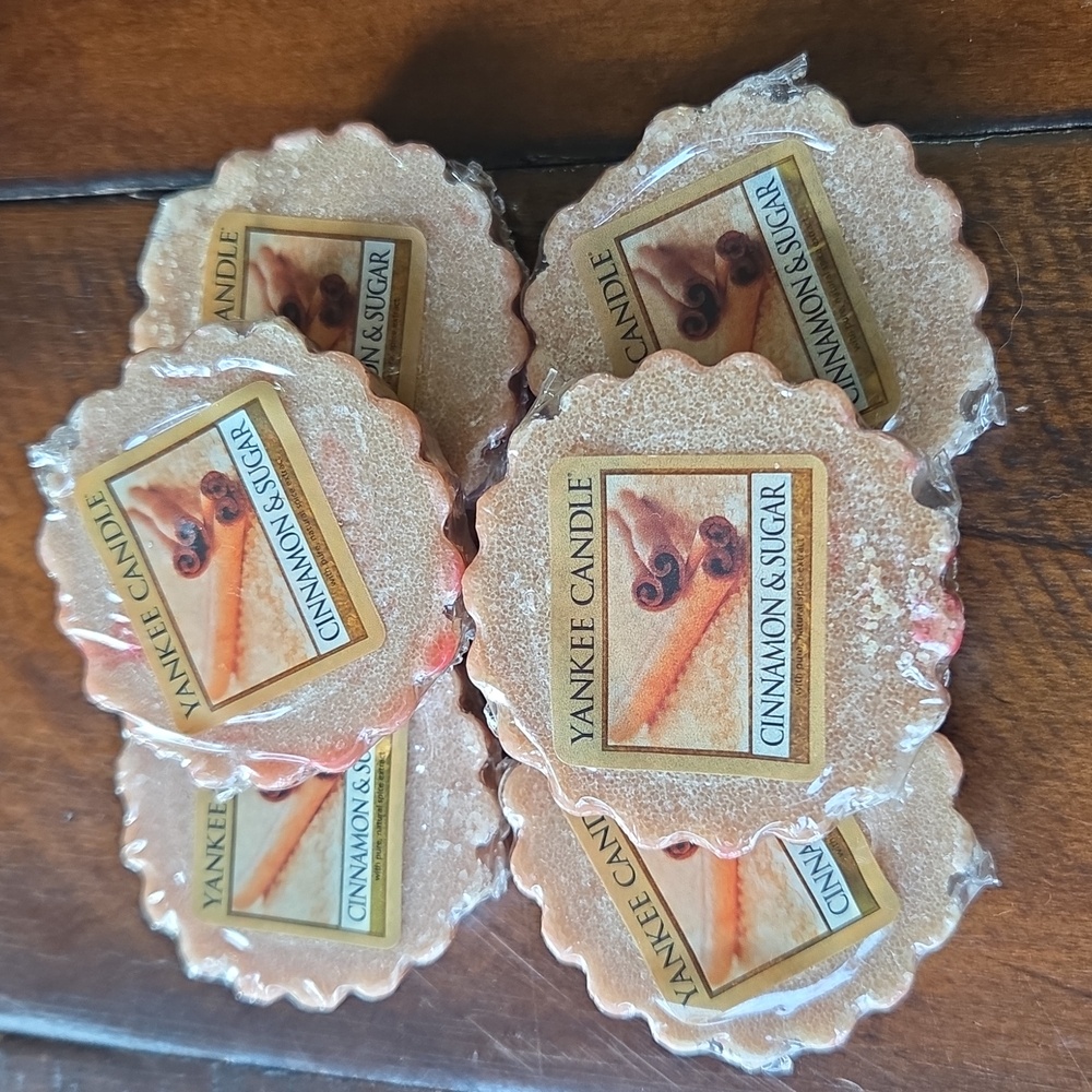 6 Yankee Candle Tarts CINNAMON & SUGAR NEW 0.8 oz each